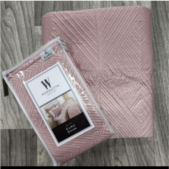 New Wamsutta Euro Sham Bliss Mauve - 2 Shams - Picture 2 of 6